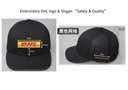 DHL.PLAIN BLACK CAP